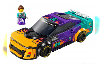 CHEVROLET Lego Speed Champion - Camaro Zl1 №94 Racing Nascar (2022), Yellow Green Purple