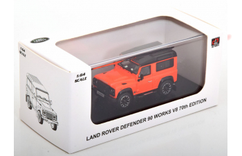 LAND ROVER Defender 90 Works V8 (2018), orange black