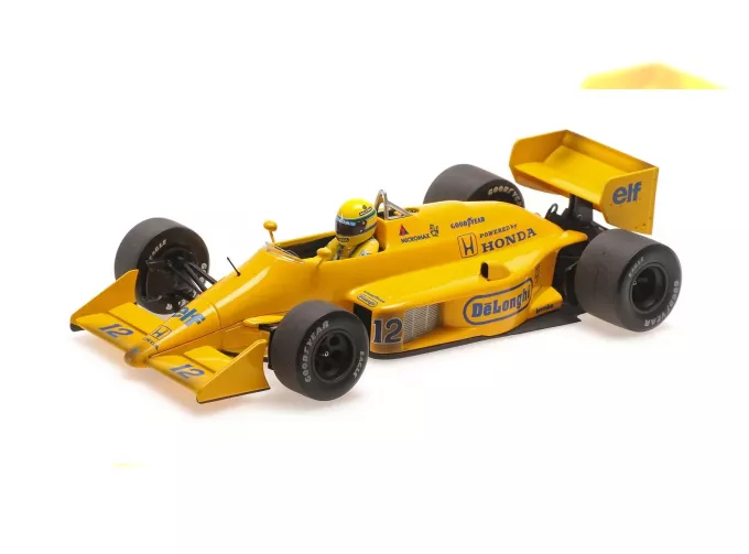 LOTUS F1 Honda 99t N 12 Winner Monaco Gp Dirty Version (1987) Ayrton Senna - First Victory F1 Monaco Gp, Yellow