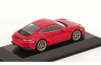 PORSCHE 911 (992) GT3 TOURING COUPE (2021), red/golden rims