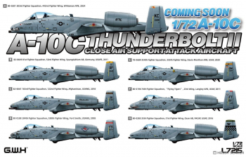 Сборная модель американский штурмовик A-10C Thunderbolt II