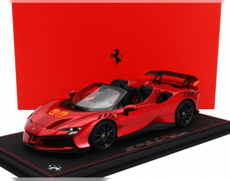 FERRARI Sf90 Xx Stradale Spider (2024) - Con Vetrina - With Showcase, Rosso Fuoco - Red Met Yellow