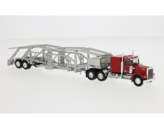 KENWORTH W 900 Autotransport-SZ (1977), red/silver