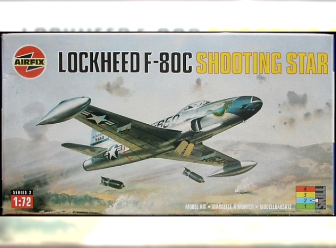 Сборная модель Американский истребитель Lockheed F-80C Shooting Star