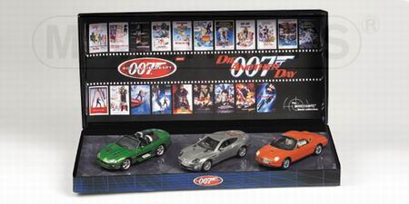 ASTON MARTIN + FORD Thunderbird + JAGUAR XKR Set 3 Cars James Bond 007 «Die Another Day»