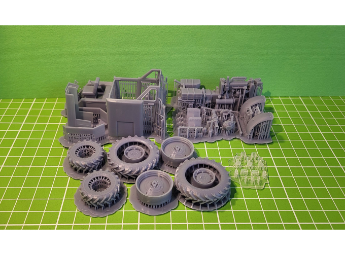 Сборная модель трактор МТЗ-82.1 с балочным мостом (облегченный вариант сборки)