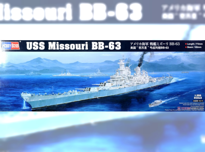 Сборная модель Линкор USS Missouri BB-63