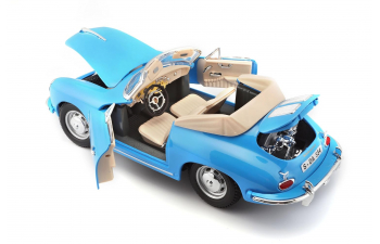 PORSCHE 356B Cabriolet (1961), blue