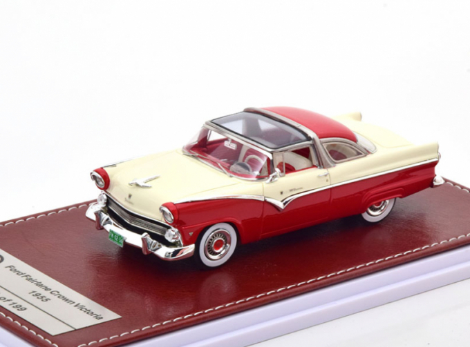 FORD Fairlane Crown Victoria 1955 White/Red