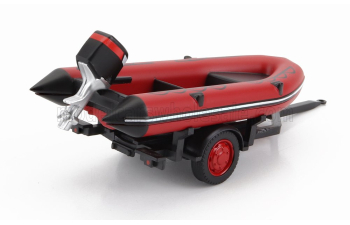 ACCESSORIES Trailer White Boat - Fire Engine - Vigili Del Fuoco - Feuerwehr