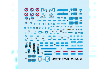Сборная модель Самолет Французский Rafale C