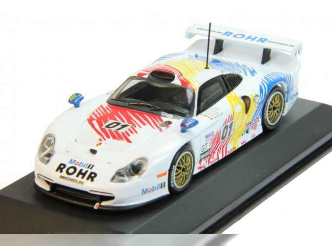 PORSCHE 911 GT1 #01 2-nd Daytona Team Rohr (1998), white