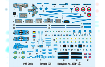 Сборная модель Самолёт Tornado ECR