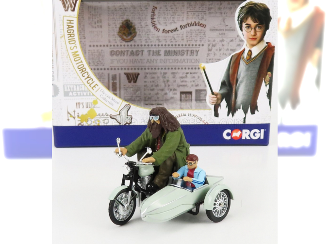 MOTORCYCLE Hagrid's Sidecar Harry Potter - Movie, Very Light Green