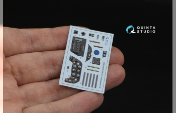 3D Декаль интерьера кабины Bf 109F2/F4 (Hasegawa)