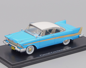 PLYMOUTH Fury Hardtop 1958, light blue / white