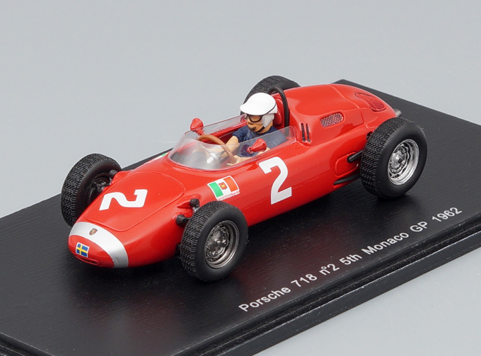 Porsche 718 #2 5th Monaco GP 1962, red