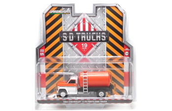 CHEVROLET C-70 цистерна удобрения (1984), Orange/White