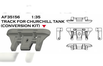 Сборная модель Гусеницы наборные для танка Churchill Mk.III T-144