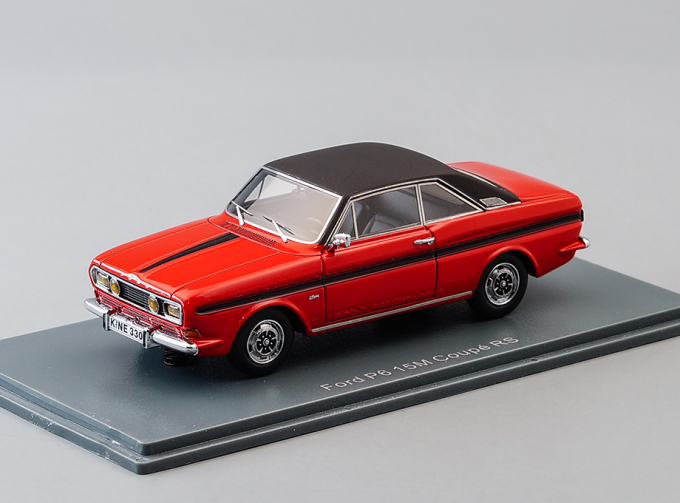 FORD Taunus P6 15M RS Coupe (1968), red / black