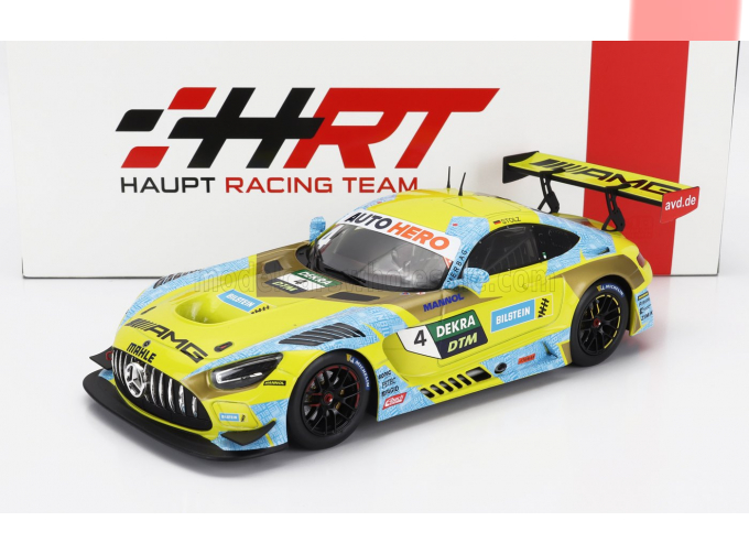 MERCEDES-BENZ Amg Gt3 Evo Team Hrt N 4 Winner Race 2 Nurburgring Dtm (2022) Luca Stolz, Yellow Light Blue