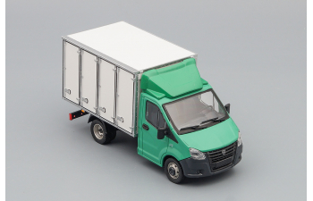ГАЗель NEXT A21R23 хлебный фургон с обтекателем, зеленый / серый