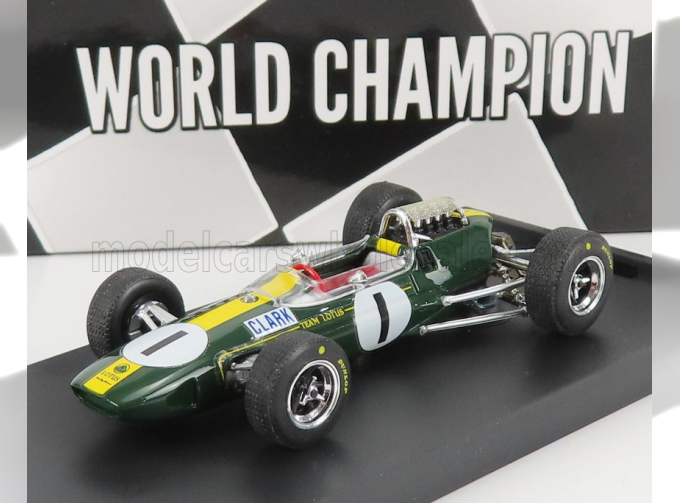 LOTUS F1 33 N1 Winner Germany Gp Jim Clark (1965) World Champion, Green Yellow