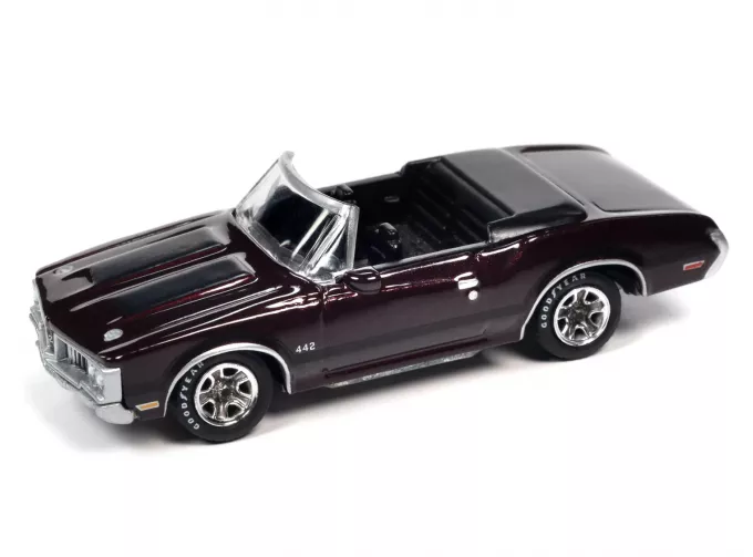 OLDSMOBILE 442 Convertible (1970), burgundy mist