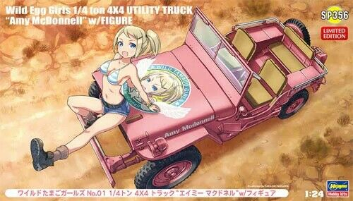 Сборная модель Wild Egg Girls 1/4 ton 4x4 UTILITY TRUCK Amy McDonnell w/FIGURE