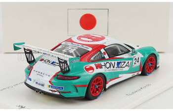 PORSCHE 911 991 Gt3 Cup N24 Porsche Carrera Cup Japan Overall Champion (2021) T.Kondo, Light Blue White