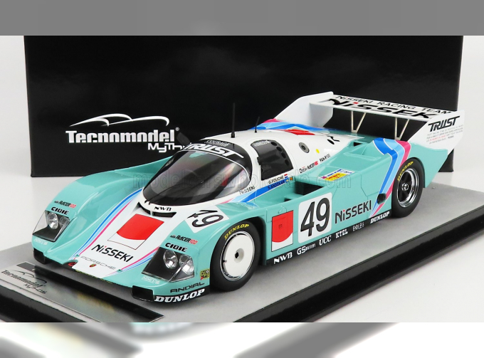 PORSCHE 962c Nisseki №49 24h Le Mans (1991) G.Fouche' - S.Andskar, Light Blue White