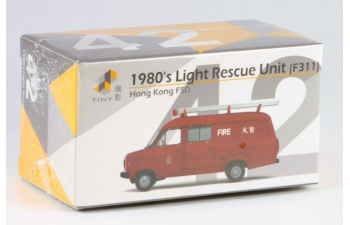 FORD Transit Light Rescue Unit F311 Hong Kong FSD (1980), red