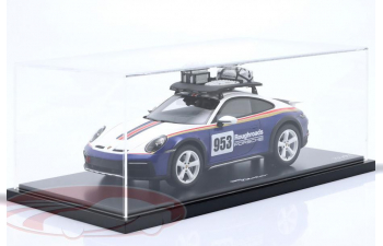 PORSCHE 911 (992) Dakar №953 Roughroads Rallye Design Paket, blue / white / red / gold (Roughroads Design)