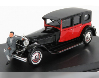 BUGATTI Type 41 Royale With Mr Bugatti Figure (1927), Black Red