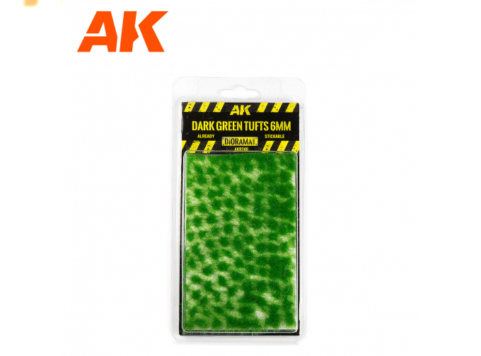 DARK GREEN TUFTS 6MM