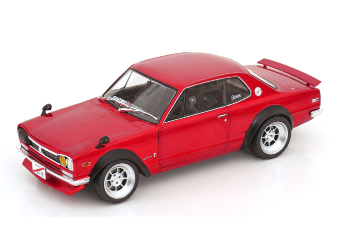 NISSAN Skyline (C10) Hakosuka (1970), red metallic