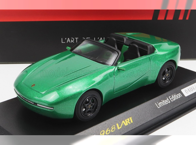 PORSCHE 968 Spider Arthur Kar L'art De L'automobile 2021, Green Met