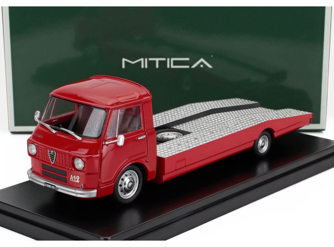 ALFA ROMEO A12 (f12) Carro Attrezzi Prima Serie (1967) - Tow Truck - Abschleppwagen - Depanneuse, Red