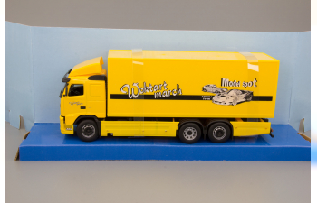 VOLVO FH12 фургон "Wortart march", yellow