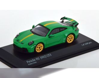 PORSCHE 911 (992) GT3 (2021), green yellow