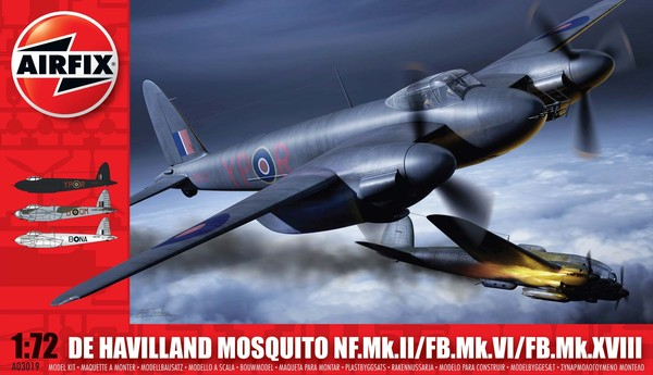 Сборная модель De Havilland Mosquito MkII/VI/XVIII