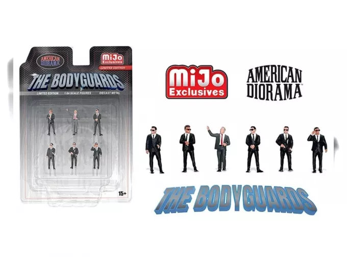 FIGURES Set 6x The Bodyguards, Black