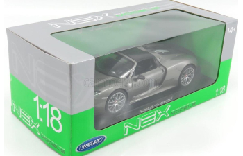 PORSCHE 918 Spyder Weissach Package Hard-Top Closed (2015), grey metallic