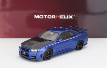 NISSAN Skyline Gt-r (r34) Nismo Crs Coupe (2002) With Engine, Blue Carbon