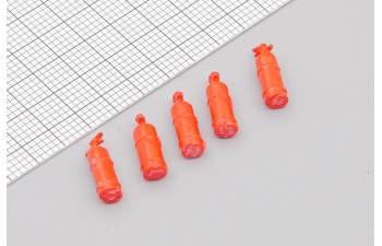 Огнетушитель ОУ-2 современный, комплект из 5 штук