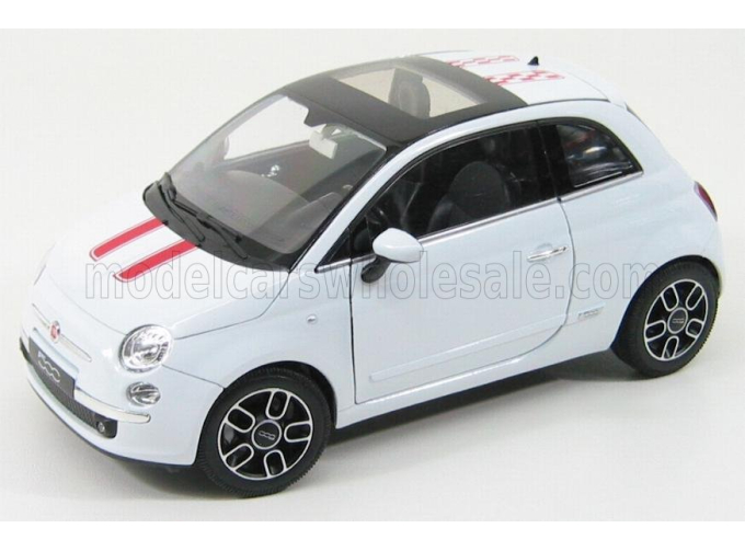 FIAT 500 BONNET RED STRIPES (2007)