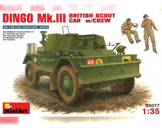 Сборная модель Бронеавтомобиль  DINGO Mk.III BRITISH SCOUT CAR w/CREW