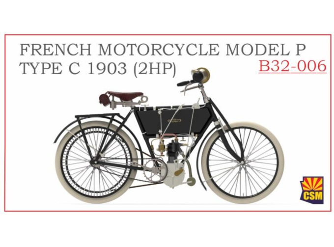 Сборная модель французский мотоцикл Model P - тип C 1903
