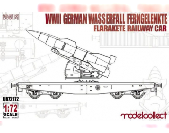 Сборная модель Немецкая ракетная установка на железнодорожной платформе