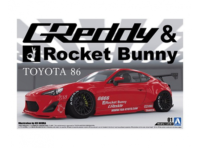 Сборная модель Toyota 86 '12 Greddy&Rocket Bunny Enkei Ver.